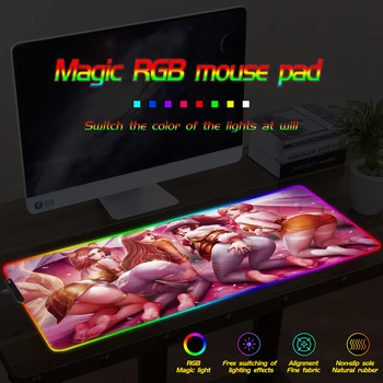 LOL Female hero HD Mouse Pad RGB LED Color Lighting Game Player Large Control Mouse Pad USB with Line Desktop Keyboard Pad
LOL Female hero HD Mouse Pad RGB LED Color Lighting Game Player Large Control Mouse Pad USB with Line Desktop Keyboard Pad