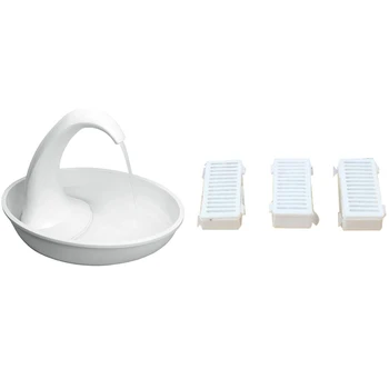 HOT-1Pcs Swan Pet Drinking Fountain Pet Drinking Fountain,Us Plug & 3Pcs Pet Drinking Fountain Filter 
HOT-1Pcs Swan Pet Drinking Fountain Pet Drinking Fountain,Us Plug & 3Pcs Pet Drinking Fountain Filter