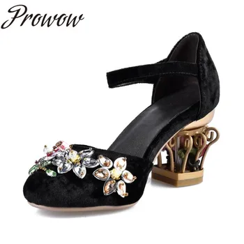 2020 Black Velvet Floral Crystal Deco Mary Janes Pumps Round Toe Ross Caged Heel High Heel Pumps Shoes Ladies 
2020 Black Velvet Floral Crystal Deco Mary Janes Pumps Round Toe Ross Caged Heel High Heel Pumps Shoes Ladies