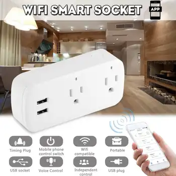 NEW Smart Socket Phone Wifi Control Switch Timing Socket Voice Control Usb Plug US Plug Independent Control
NEW Smart Socket Phone Wifi Control Switch Timing Socket Voice Control Usb Plug US Plug Independent Control