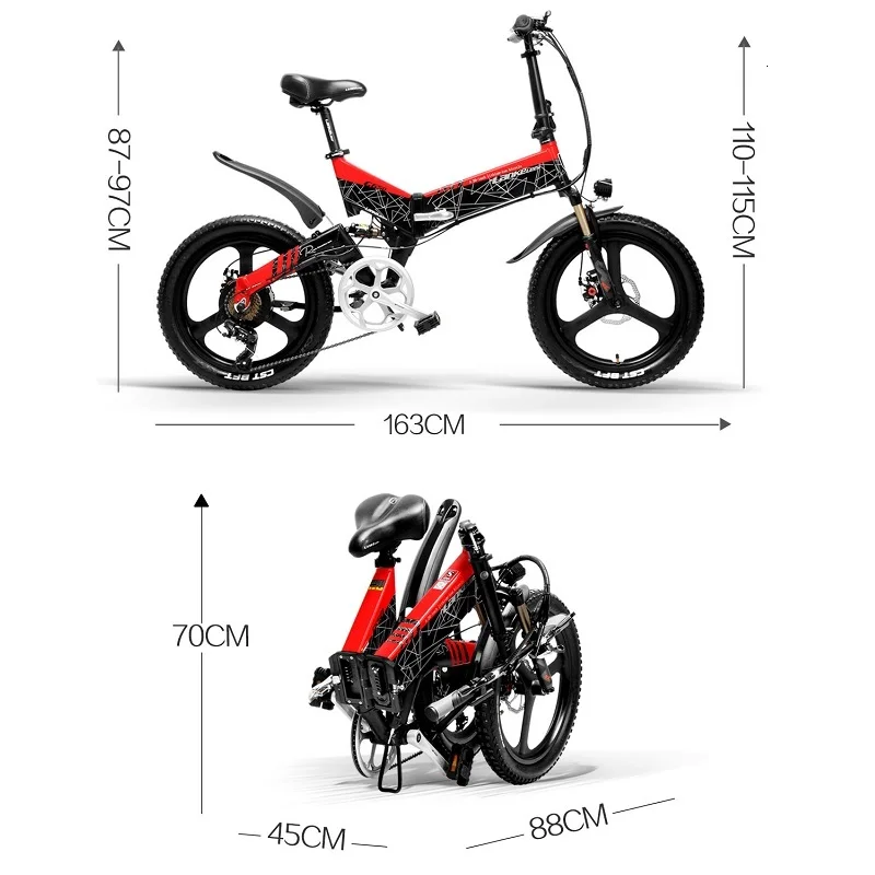 G650 LANKELEISI G650 20" Electric Folding Bike Rear Suspension 20 inch Foldable Electric Bicycl 
G650 LANKELEISI G650 20" Electric Folding Bike Rear Suspension 20 inch Foldable Electric Bicycl