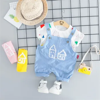 Summer Baby Girls Boys Clothes Infant T Shirt Kids Cartoon Overalls Pattern Bib Pants 2pcs/sets Children Casual Sport Suits
Summer Baby Girls Boys Clothes Infant T Shirt Kids Cartoon Overalls Pattern Bib Pants 2pcs/sets Children Casual Sport Suits