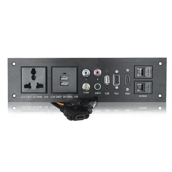 Aluminium Alloy Panel Socket USB Charger AV(audio/video) HDMI VGA NETWORK Multi-function Wall Panel Socket Electrical Outlet
Aluminium Alloy Panel Socket USB Charger AV(audio/video) HDMI VGA NETWORK Multi-function Wall Panel Socket Electrical Outlet