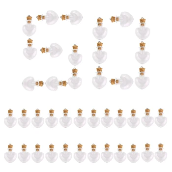 50Pcs 2.4 x 2cm 1.5ml Peach Hearts Shaped Mini Glass Cork Bottles Empty Sample Jars Wishing Bottle Storage Vial - Transparent
50Pcs 2.4 x 2cm 1.5ml Peach Hearts Shaped Mini Glass Cork Bottles Empty Sample Jars Wishing Bottle Storage Vial - Transparent