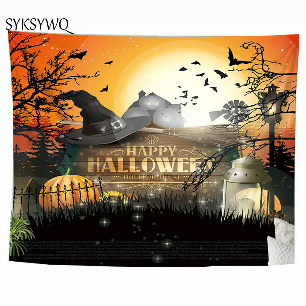 trick treat Halloween wall carpet tapestry home decor blanket black hat bat wall hanging dorm decoration
trick treat Halloween wall carpet tapestry home decor blanket black hat bat wall hanging dorm decoration