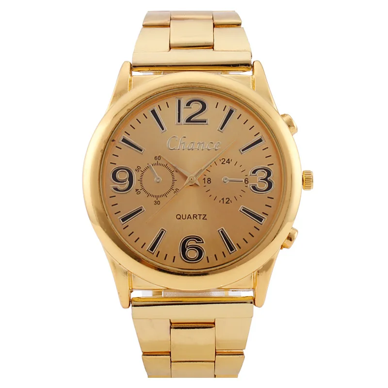 Cross Border Hot Selling Large Dial with Numbers Three Eye Gold MEN'S Watch Men's Quartz Watch Steel Belt Manufacturers Currentl
Cross Border Hot Selling Large Dial with Numbers Three Eye Gold MEN'S Watch Men's Quartz Watch Steel Belt Manufacturers Currentl