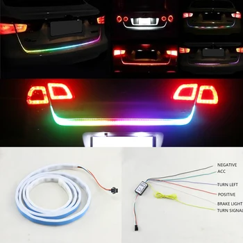 47" 120cm 59" 150cm Car-Styling RGB Undercarriage Flowing Dynamic Streamer Car Led Trunk Strip Light For Auto Brake Turn Signal
47" 120cm 59" 150cm Car-Styling RGB Undercarriage Flowing Dynamic Streamer Car Led Trunk Strip Light For Auto Brake Turn Signal