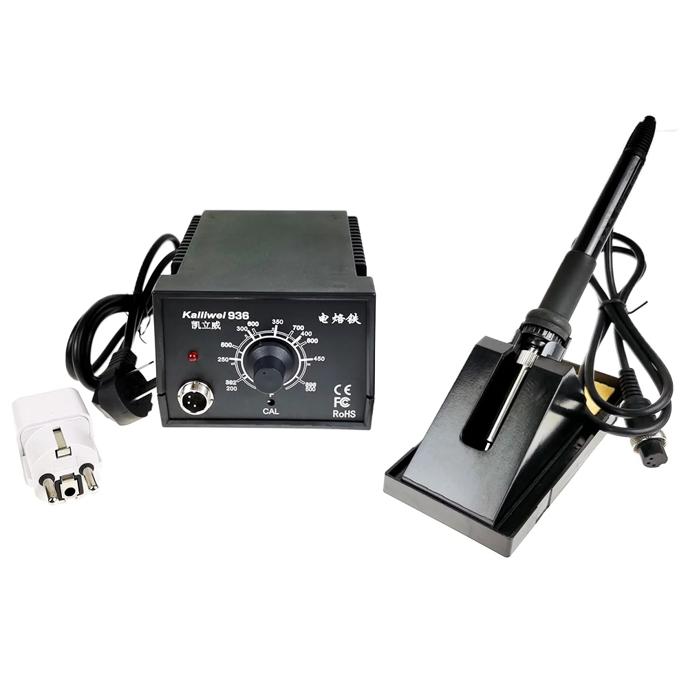 60W Soldering Station Industrial Welding Tool Soldering Pen Kailiwei 936 Electric Soldering Iron Mobile Phone Repair 200- 480°C
60W Soldering Station Industrial Welding Tool Soldering Pen Kailiwei 936 Electric Soldering Iron Mobile Phone Repair 200- 480°C