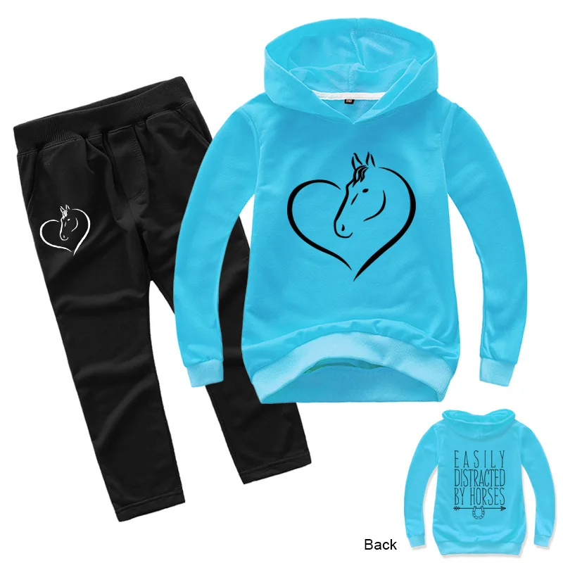 New Spring Autumn Horse Print Clothing Set Kids Hoodies Pants 2pcs Set Boys Tracksuit Fashion Infant Girls Sport Suits
New Spring Autumn Horse Print Clothing Set Kids Hoodies Pants 2pcs Set Boys Tracksuit Fashion Infant Girls Sport Suits