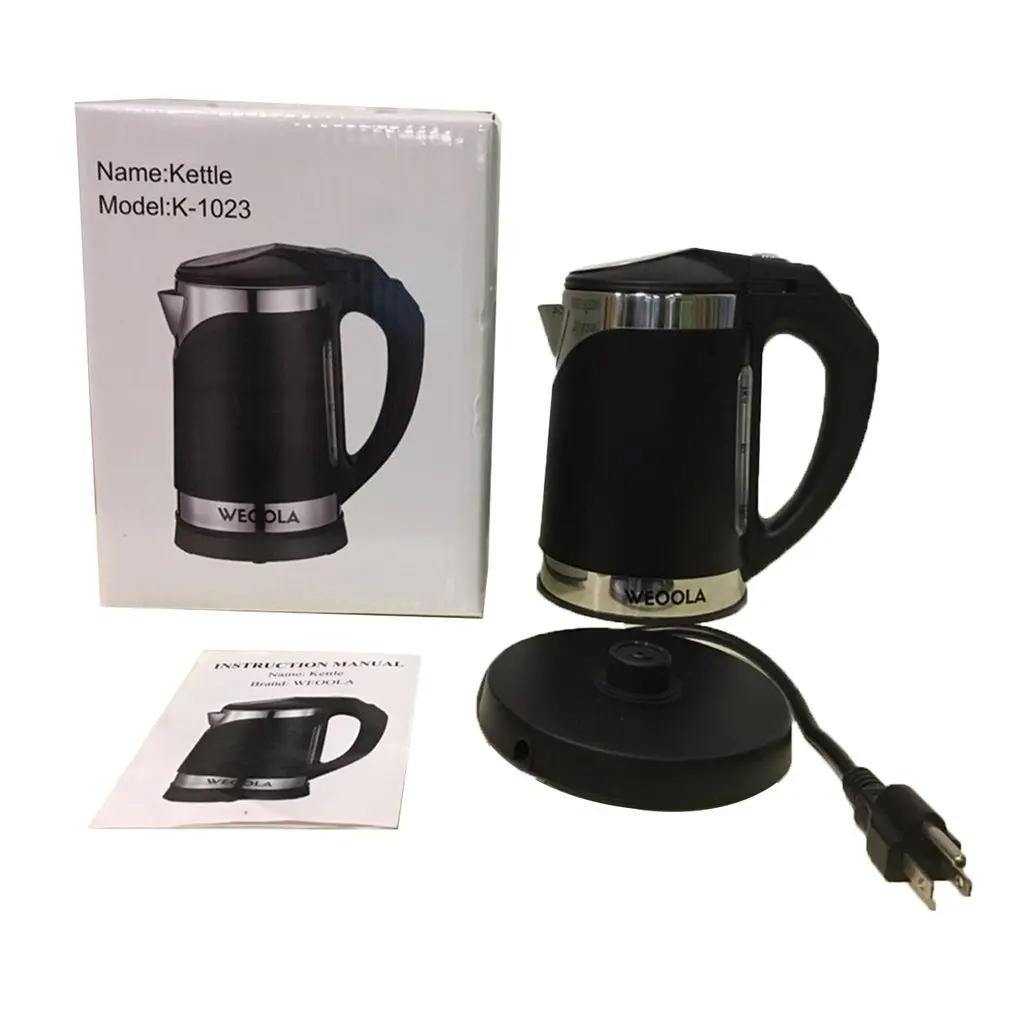 Steel Electric Kettle Tea Pot Double Layers Scald Proof Kettle Power-off Protection Water Boiler Teapot fast boiling
Steel Electric Kettle Tea Pot Double Layers Scald Proof Kettle Power-off Protection Water Boiler Teapot fast boiling