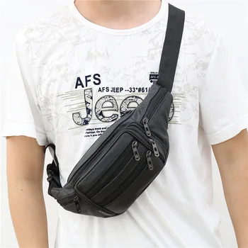 Leather Pocket Large-Capacity Sports Chest Bag Multi-Function Korean Cross-Body All-match Solid Color Men's Single-Shoulder Bag
Leather Pocket Large-Capacity Sports Chest Bag Multi-Function Korean Cross-Body All-match Solid Color Men's Single-Shoulder Bag