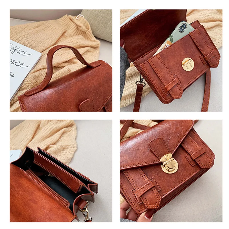 2019 Autumn New Style WOMEN'S Bag Pu Solid Color Hand Square Sling Bag Retro Postman Lock Shoulder Bag Simple Bag
2019 Autumn New Style WOMEN'S Bag Pu Solid Color Hand Square Sling Bag Retro Postman Lock Shoulder Bag Simple Bag