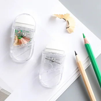 Transparent Pencil Sharpener with Eraser Art Students Pen Machine Fun Multif Pencil Cutter Knife Planer Single Hole Stationery
Transparent Pencil Sharpener with Eraser Art Students Pen Machine Fun Multif Pencil Cutter Knife Planer Single Hole Stationery