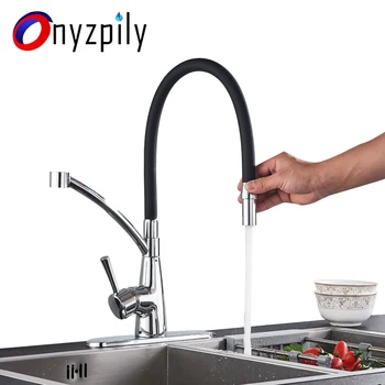 Onyzpily Chrome Kitchen Sink faucet Pull Down with cover 360 Rotation Deck Mounted Faucet Cold and Hot Mixer
Onyzpily Chrome Kitchen Sink faucet Pull Down with cover 360 Rotation Deck Mounted Faucet Cold and Hot Mixer