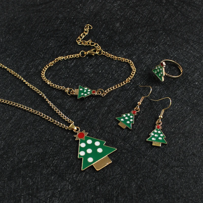 Cute Christmas Tree Series Pendant Necklace Set of 4 Beautiful Fashion Christmas Tree Accessories Children's Christmas Gifts
Cute Christmas Tree Series Pendant Necklace Set of 4 Beautiful Fashion Christmas Tree Accessories Children's Christmas Gifts
