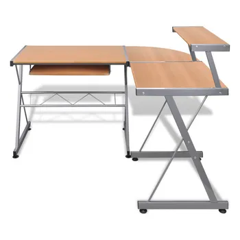 L-shape Office Desk Wooden Computer Desk Laptop Desk Laptop Table Gaming Desk Study Table for Home Office Furniture 
L-shape Office Desk Wooden Computer Desk Laptop Desk Laptop Table Gaming Desk Study Table for Home Office Furniture