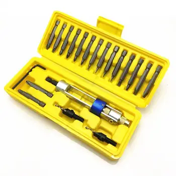 20PC HSS Screwdrive Bit Set Countersunk Flat Head Bit Woodworking Phillips Countersink Bits+Half Time Drill Driver+Allen Wrench
20PC HSS Screwdrive Bit Set Countersunk Flat Head Bit Woodworking Phillips Countersink Bits+Half Time Drill Driver+Allen Wrench