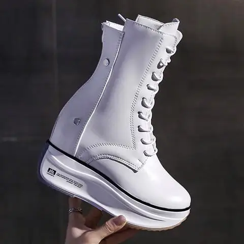 Martin women's British style thin boots 2020 new spring and autumn single thick bottom increased white in the tube boots
Martin women's British style thin boots 2020 new spring and autumn single thick bottom increased white in the tube boots