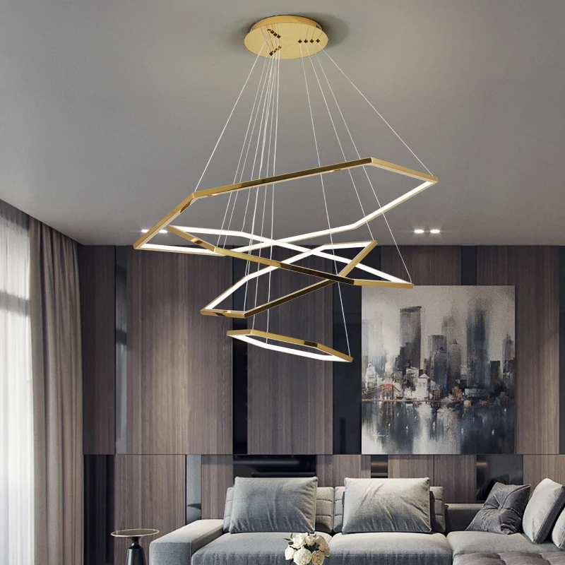 Modern LED Chandelier Stainless Steel Lamp AC110V 220v Hanging Fixtures Living Room Decoration Bedroom Lights
Modern LED Chandelier Stainless Steel Lamp AC110V 220v Hanging Fixtures Living Room Decoration Bedroom Lights