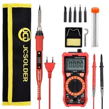 80W 220V LCD Digital Display Adjustable Temperature Welding Solder Kit with Digital Multimeter Auto Ranging 2000 Counts AC/DC
80W 220V LCD Digital Display Adjustable Temperature Welding Solder Kit with Digital Multimeter Auto Ranging 2000 Counts AC/DC