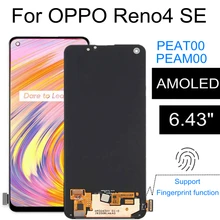Bloc écran tactile LCD AMOLED de remplacement, 6.43 pouces, pour OPPO Reno4 SE Reno 4 SE PEAT00 PEAM00=