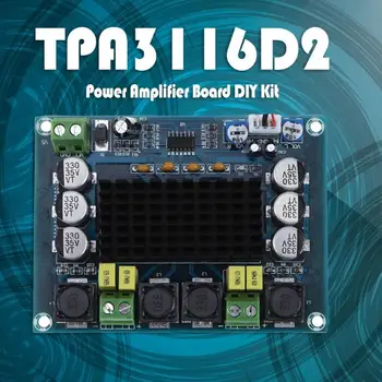 DC12~26V 120W X 2 TPA3116D2 Dual-channel Stereo Audio Digital Power Amplifier Board DIY Kit
DC12~26V 120W X 2 TPA3116D2 Dual-channel Stereo Audio Digital Power Amplifier Board DIY Kit