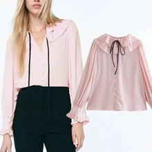 Withered England Style Fashion Elegant Autumn Blouse Women Cascading Bow Blusas Mujer De Moda 2021 Chiffon Casual Shirt Women 
Withered England Style Fashion Elegant Autumn Blouse Women Cascading Bow Blusas Mujer De Moda 2021 Chiffon Casual Shirt Women