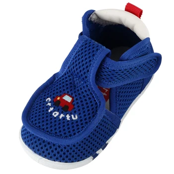 Crtartu Summer Style 1 Pair Blue mesh yarn + rubber Car embroidery mesh breathable baby step shoes Baby Sandals 12.5cm 
Crtartu Summer Style 1 Pair Blue mesh yarn + rubber Car embroidery mesh breathable baby step shoes Baby Sandals 12.5cm