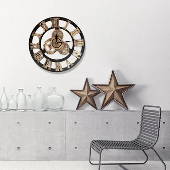 Gear Wall Clock Creative Industrial Style Wooden Three-dimensional Old Clock Explosion Models European Style 2 Colors 2 Sizes
Gear Wall Clock Creative Industrial Style Wooden Three-dimensional Old Clock Explosion Models European Style 2 Colors 2 Sizes