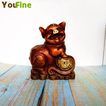 Bronze pure copper Ruyi pig stepping on the ingot Chinese element wealth pig study living room porch wedding decorations
Bronze pure copper Ruyi pig stepping on the ingot Chinese element wealth pig study living room porch wedding decorations