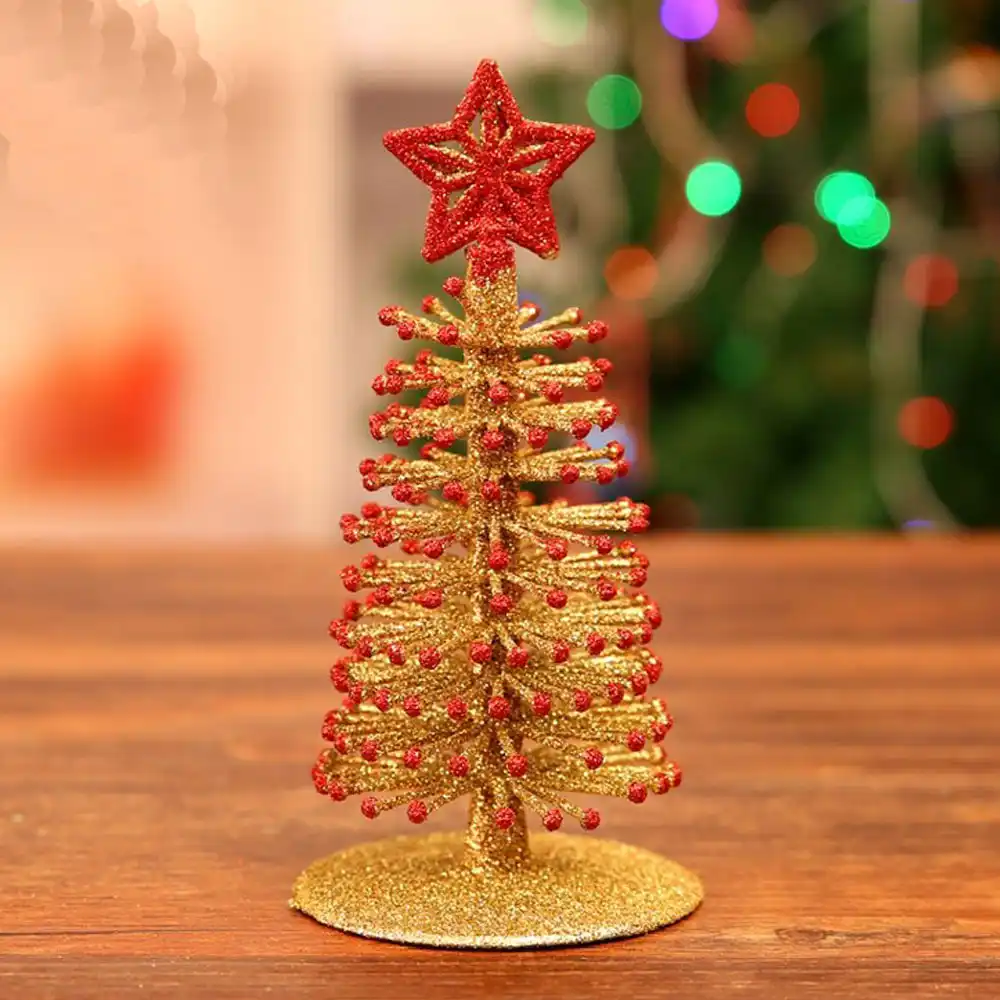 dusting small christmas gifts decorations christmas tree