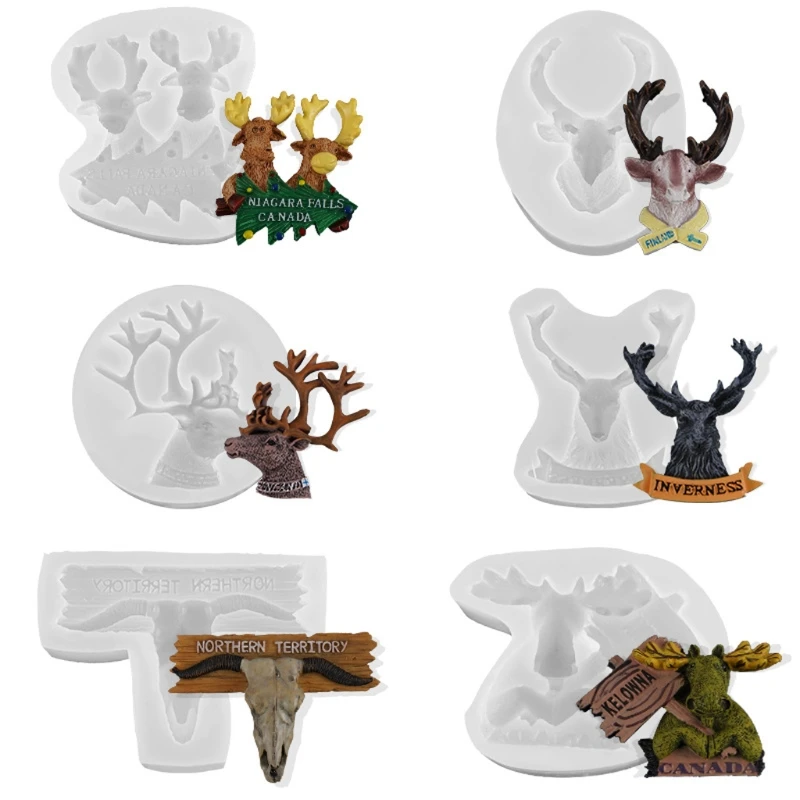Christmas Deer Elk 3D Stag Head Silicone Fondant Chocolate Gum Paste Mold Cake Cupcake Decor Tools Resin Polymer Molds 
Christmas Deer Elk 3D Stag Head Silicone Fondant Chocolate Gum Paste Mold Cake Cupcake Decor Tools Resin Polymer Molds