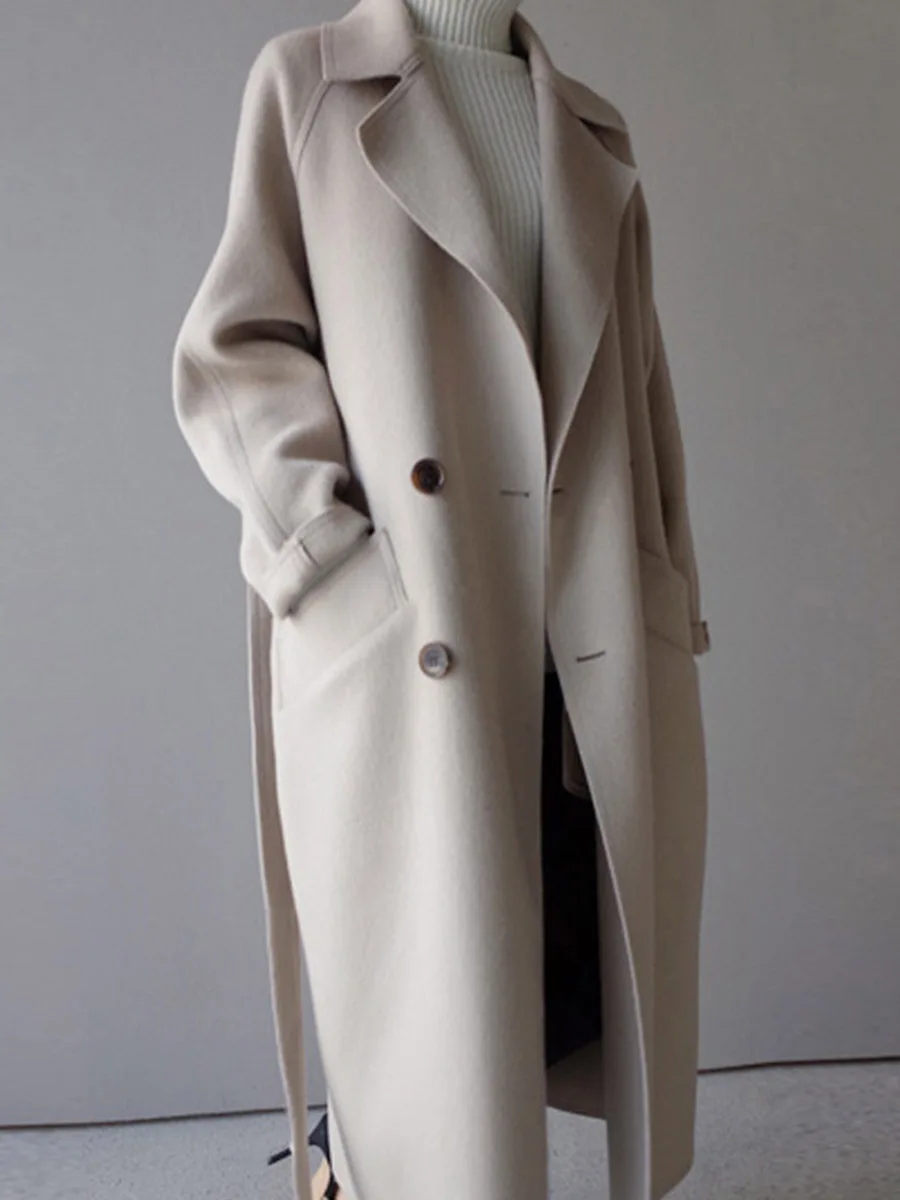 Winter Woman Coats 2019 White Wool Coat Female Korean Fashion Office Ladies Trench Coat Plus Size Outwear Wool Blends Overcoat
Winter Woman Coats 2019 White Wool Coat Female Korean Fashion Office Ladies Trench Coat Plus Size Outwear Wool Blends Overcoat