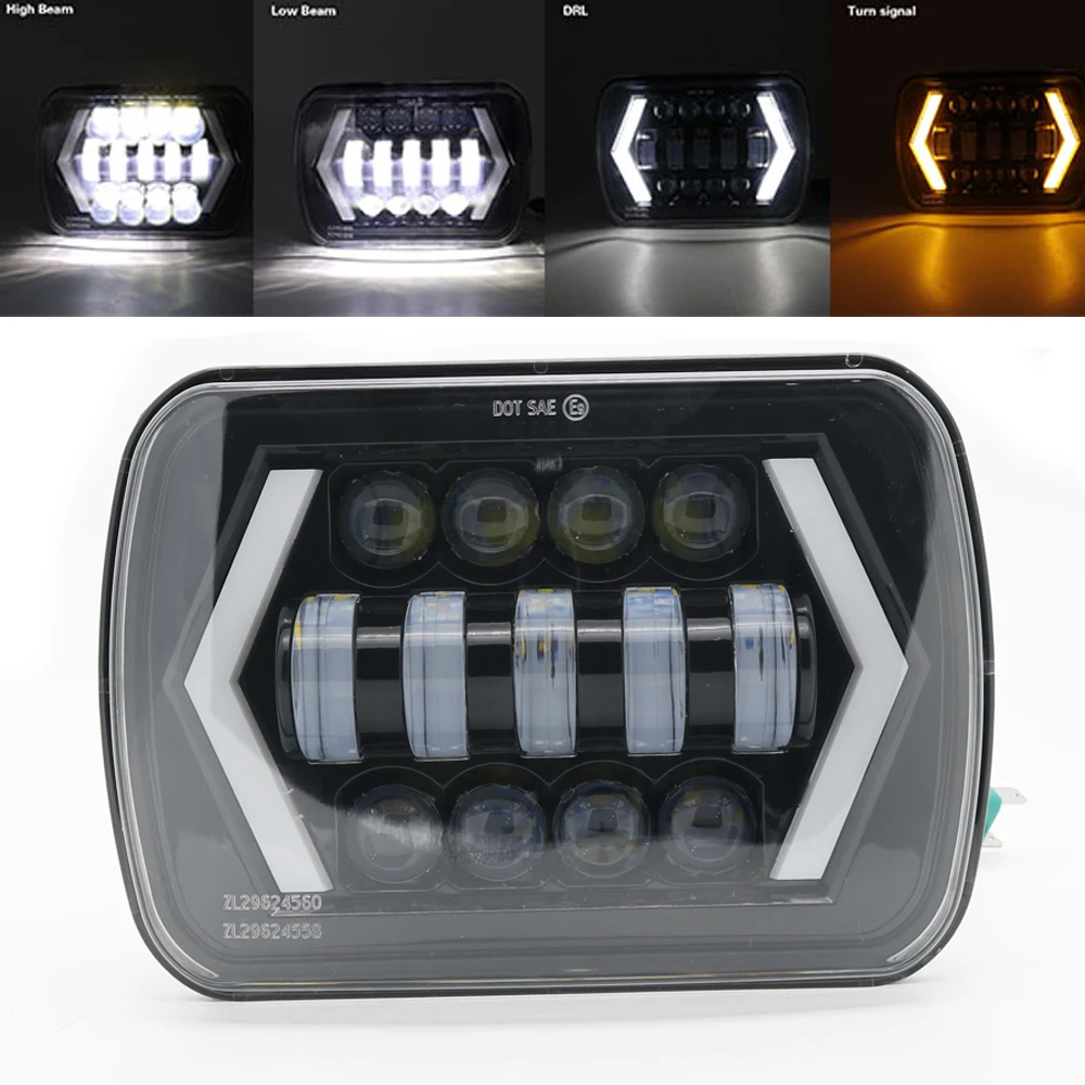1 pc 55W 5X7 7X6 inch Rectangular Sealed Beam LED Headlight With DRL for Jeep Wrangler YJ Cherokee XJ H6014 H6052 H6054 LED
1 pc 55W 5X7 7X6 inch Rectangular Sealed Beam LED Headlight With DRL for Jeep Wrangler YJ Cherokee XJ H6014 H6052 H6054 LED
