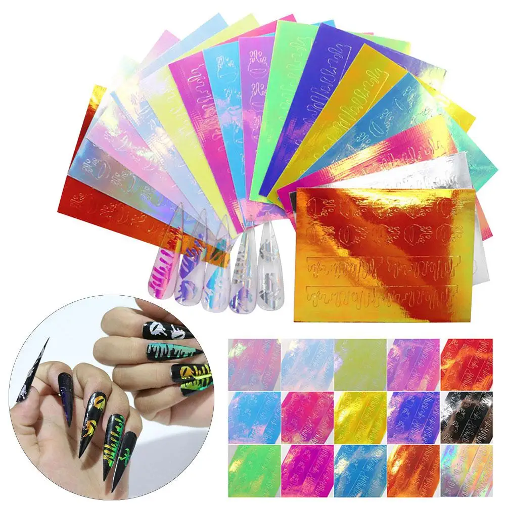 15Pcs Flame Nail Stickers Nail Art Stickers Flame Reflections Tape DIY Decoration Nail Decor
15Pcs Flame Nail Stickers Nail Art Stickers Flame Reflections Tape DIY Decoration Nail Decor