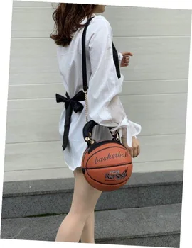 Women's Bag 2020 New Trend Round Women's Bag Basketball Style Personality Creative B / L Shoulder Chain Oblique Cross Bag
Women's Bag 2020 New Trend Round Women's Bag Basketball Style Personality Creative B / L Shoulder Chain Oblique Cross Bag