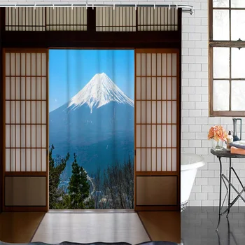 Shower Curtain Mount Fuji Wooden Door Waterproof Polyester Fabric Bathroom Curtain Home Decoration Bathroom Shower Curtain
Shower Curtain Mount Fuji Wooden Door Waterproof Polyester Fabric Bathroom Curtain Home Decoration Bathroom Shower Curtain