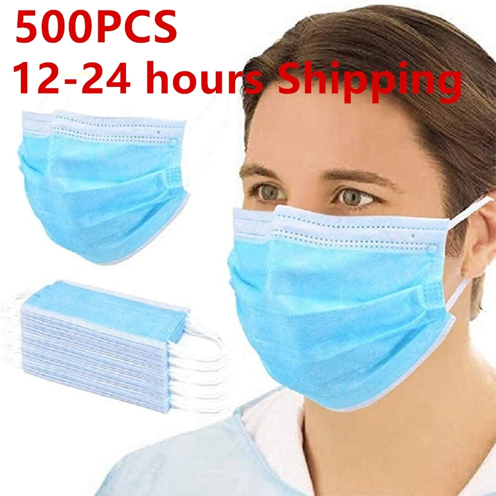 500pcs Face Mouth Anti Dust Mask Disposable Protect 3 Layers Filter Dustproof Earloop Non Woven Mouth Mask 24 Hours Shipping
500pcs Face Mouth Anti Dust Mask Disposable Protect 3 Layers Filter Dustproof Earloop Non Woven Mouth Mask 24 Hours Shipping