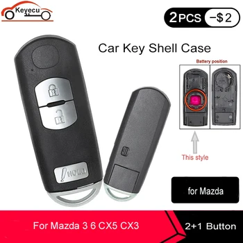 KEYECU 3 Buttons Smart Key Shell for MAZDA M2 M3 M5 M6 CX-3 CX-5 Demio Axela Premacy Atenza Car Remote Keyless Case Fob 
KEYECU 3 Buttons Smart Key Shell for MAZDA M2 M3 M5 M6 CX-3 CX-5 Demio Axela Premacy Atenza Car Remote Keyless Case Fob