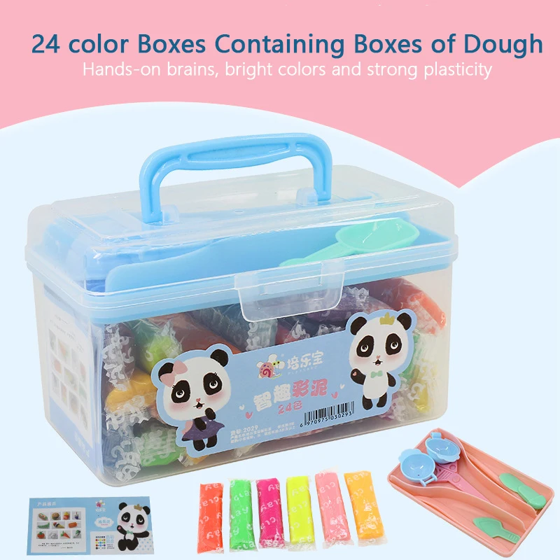 Toys 24 Color Super Light Soft Clay Children With 5 Tools DIY Educational Air Dry Polymer Plasticine Non-toxi Clay Gift To Kids
Toys 24 Color Super Light Soft Clay Children With 5 Tools DIY Educational Air Dry Polymer Plasticine Non-toxi Clay Gift To Kids