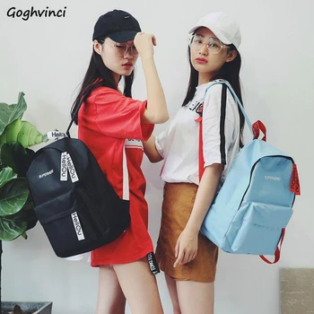 Backpacks Women Zipper Chic Preppy Backpack Leisure Students Bag Fashion Harajuku Ulzzang Letter Embroidery Ins Large Capacity 
Backpacks Women Zipper Chic Preppy Backpack Leisure Students Bag Fashion Harajuku Ulzzang Letter Embroidery Ins Large Capacity