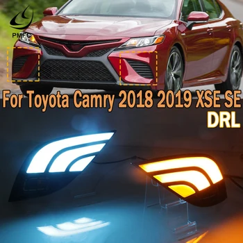 PMFC 1Pair DRL LED Daytime Running Light Flowing Turn signal Lamp Yellow Driving lights For Toyota Camry 2018 2019 XSE SE
PMFC 1Pair DRL LED Daytime Running Light Flowing Turn signal Lamp Yellow Driving lights For Toyota Camry 2018 2019 XSE SE