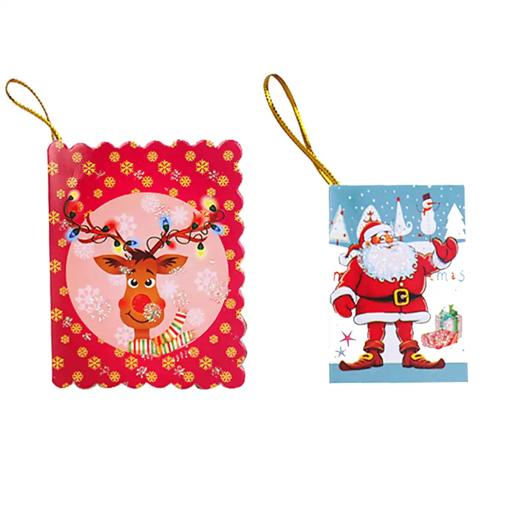 new 20pcs christmas greeting cards navidad blessing message card