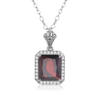 Szjinao Red Garnet Pendant Silver 925 With Diamond Gemstones Colgantes Mujer Moda Slide Without Necklace 14k White Gold Jewelry
Szjinao Red Garnet Pendant Silver 925 With Diamond Gemstones Colgantes Mujer Moda Slide Without Necklace 14k White Gold Jewelry