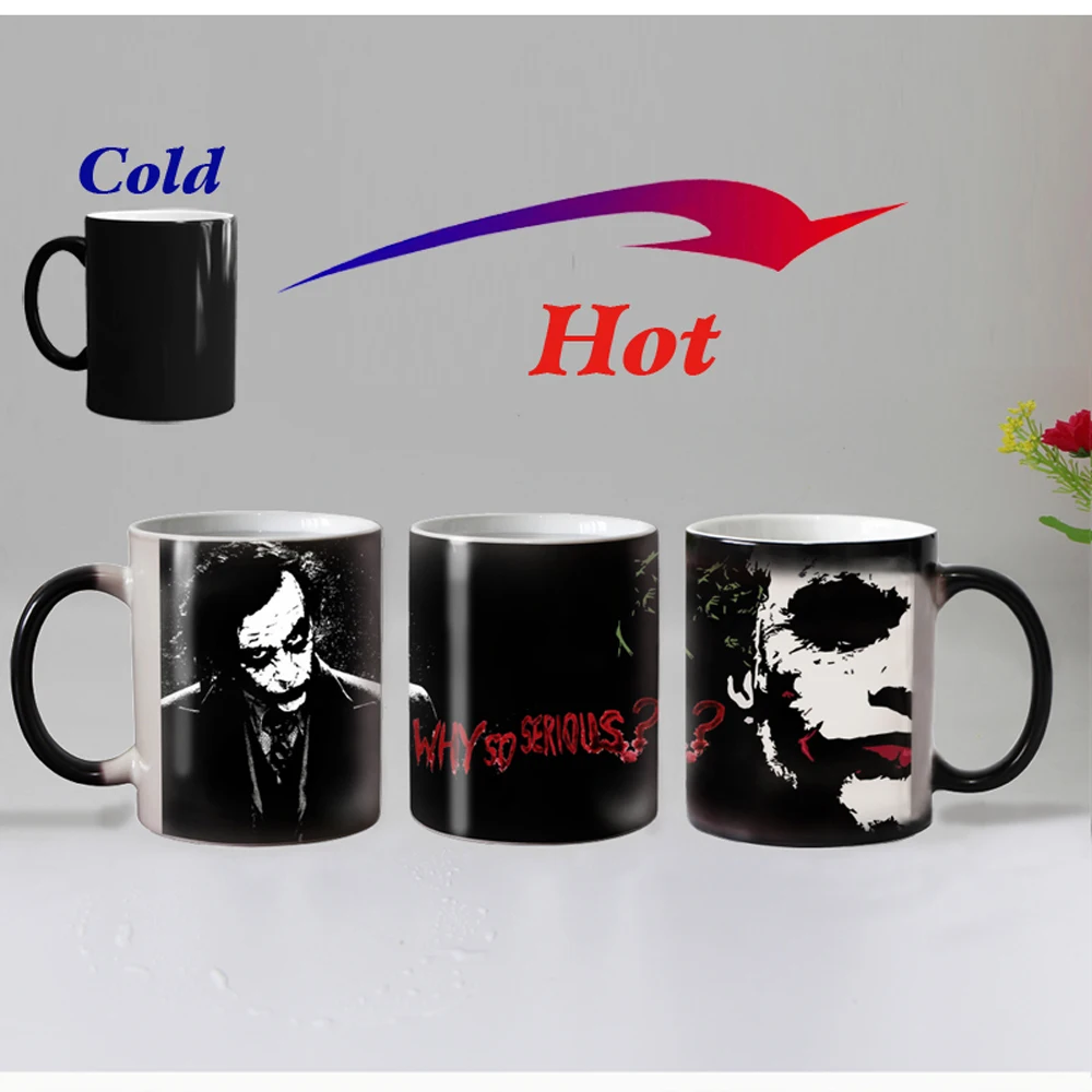 Free shipping Joker Ceramic Color Changing Coffee Mug heat Sensitive Magic Tea Cup Mugs surprised gift
Free shipping Joker Ceramic Color Changing Coffee Mug heat Sensitive Magic Tea Cup Mugs surprised gift