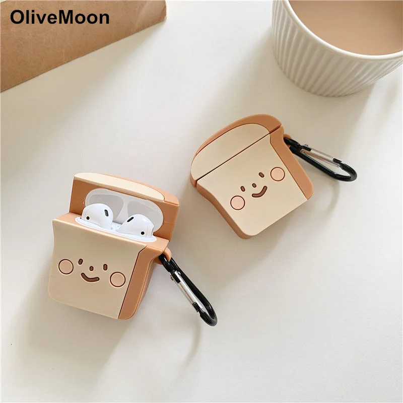 3D Food Toast Bread Earphone Case For Airpods 1 2 Case TPU Soft Bluetooth Headphone Cover Airpods 1 2 Charging Box
3D Food Toast Bread Earphone Case For Airpods 1 2 Case TPU Soft Bluetooth Headphone Cover Airpods 1 2 Charging Box