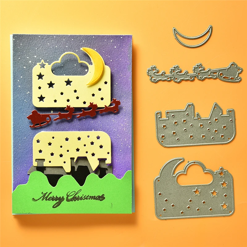 Eastshape Sled In Christmas Moon Night Metal Cutting Dies New for Card Making Scrapbooking Embossing Cuts Stencil Craft Dies
Eastshape Sled In Christmas Moon Night Metal Cutting Dies New for Card Making Scrapbooking Embossing Cuts Stencil Craft Dies