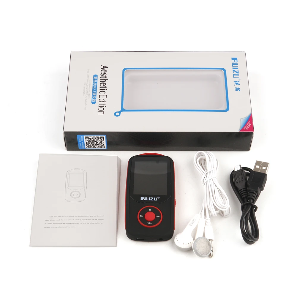 Mp3-плеер RUIZU X06, Bluetooth, 4 ГБ/8 ГБ, TFT, ЖК-экран 1,8 дюйма, диктофон без потерь, FM, Hi-Fi, мини-электронная книга, спортивный Mp3 музыкальный плеер
Mp3-плеер RUIZU X06, Bluetooth, 4 ГБ/8 ГБ, TFT, ЖК-экран 1,8 дюйма, диктофон без потерь, FM, Hi-Fi, мини-электронная книга, спортивный Mp3 музыкальный плеер