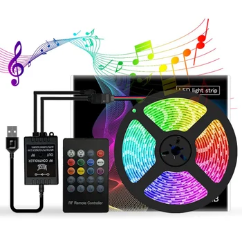 5050 RGB USB Led Strip Set With 20Key RF Remote Led Music Controller USB LED Light Strip For TV Background Lamp Ribbon Led Tape
5050 RGB USB Led Strip Set With 20Key RF Remote Led Music Controller USB LED Light Strip For TV Background Lamp Ribbon Led Tape