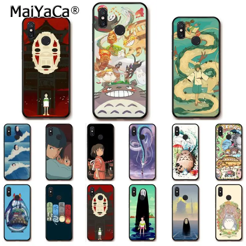 Чехол для телефона MaiYaCa с героями мультфильмов Studio Ghibli унесенным в спираль Тоторо